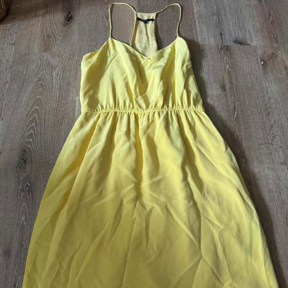 Tibi Yellowโ Silk Mini Dress Size 2